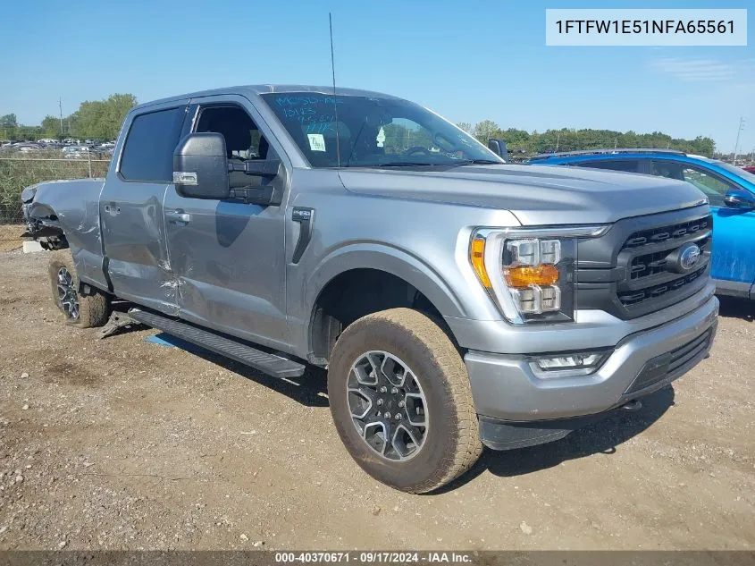 1FTFW1E51NFA65561 2022 Ford F-150 Xlt