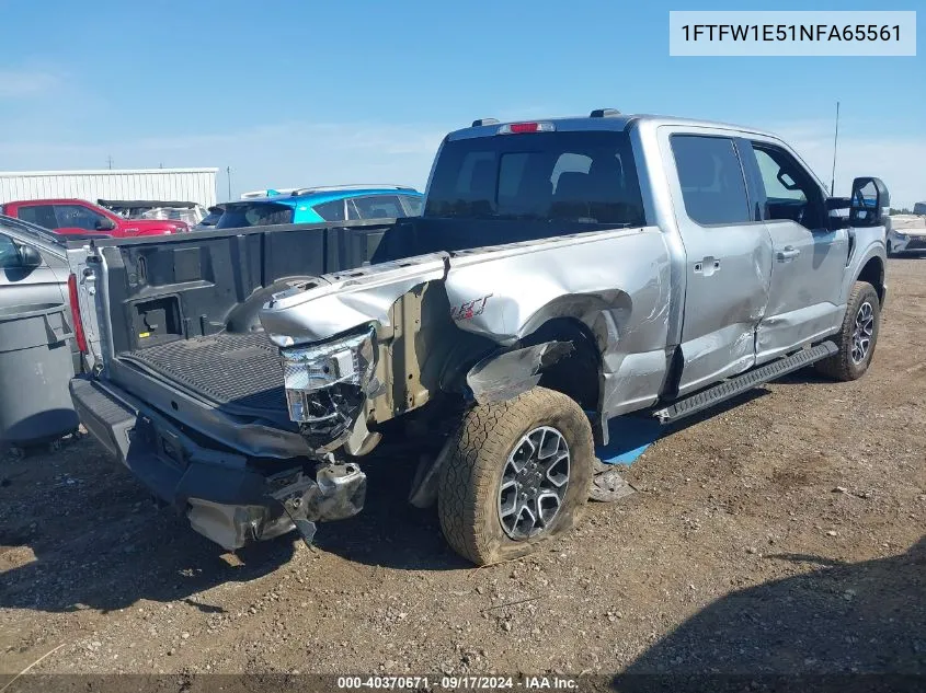 1FTFW1E51NFA65561 2022 Ford F-150 Xlt