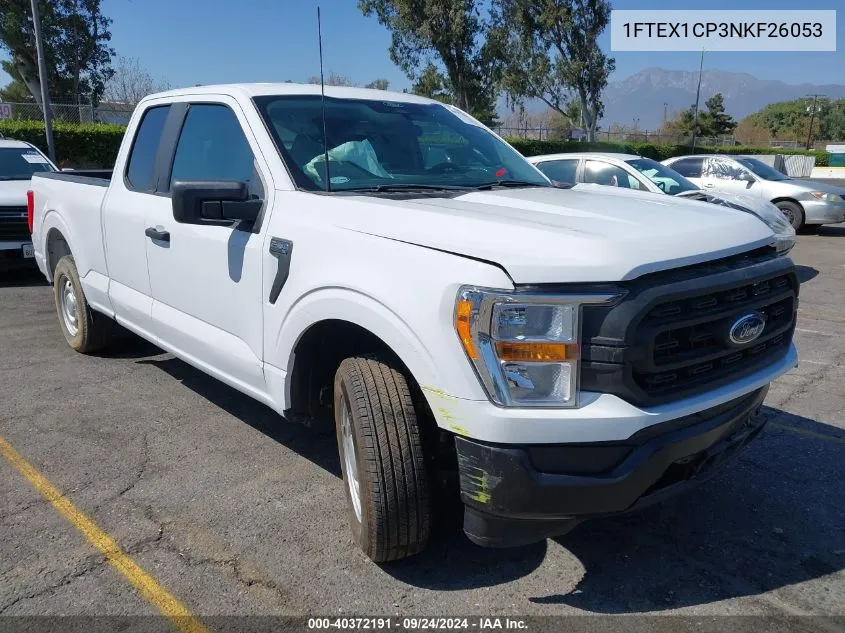 2022 Ford F-150 Xl VIN: 1FTEX1CP3NKF26053 Lot: 40372191