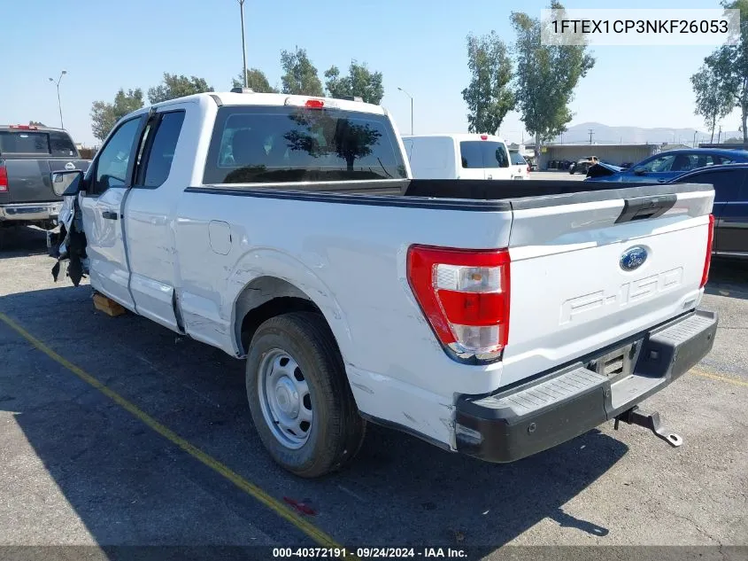 2022 Ford F-150 Xl VIN: 1FTEX1CP3NKF26053 Lot: 40372191