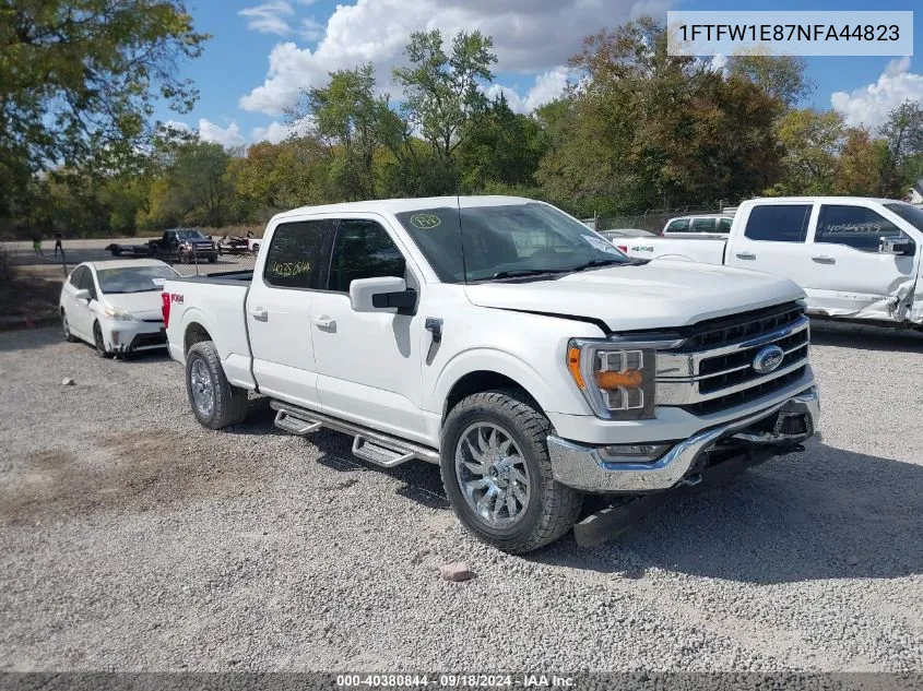 2022 Ford F-150 Lariat VIN: 1FTFW1E87NFA44823 Lot: 40380844