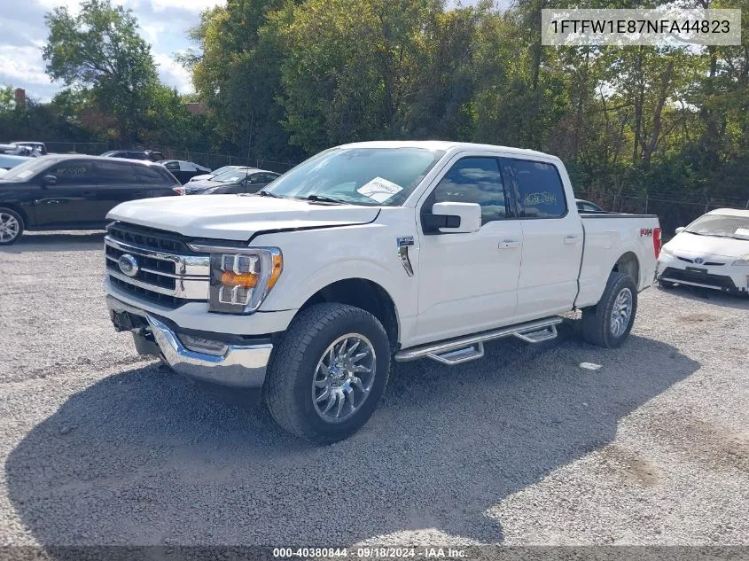 2022 Ford F-150 Lariat VIN: 1FTFW1E87NFA44823 Lot: 40380844