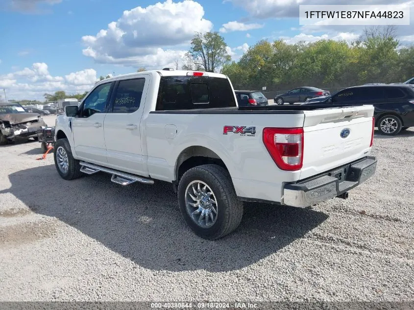 2022 Ford F-150 Lariat VIN: 1FTFW1E87NFA44823 Lot: 40380844