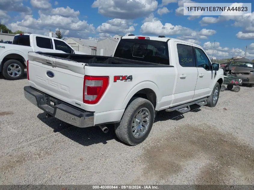 2022 Ford F-150 Lariat VIN: 1FTFW1E87NFA44823 Lot: 40380844