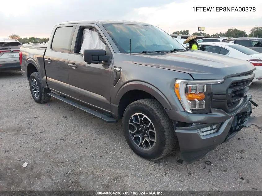 2022 Ford F-150 Xlt VIN: 1FTEW1EP8NFA00378 Lot: 40384238