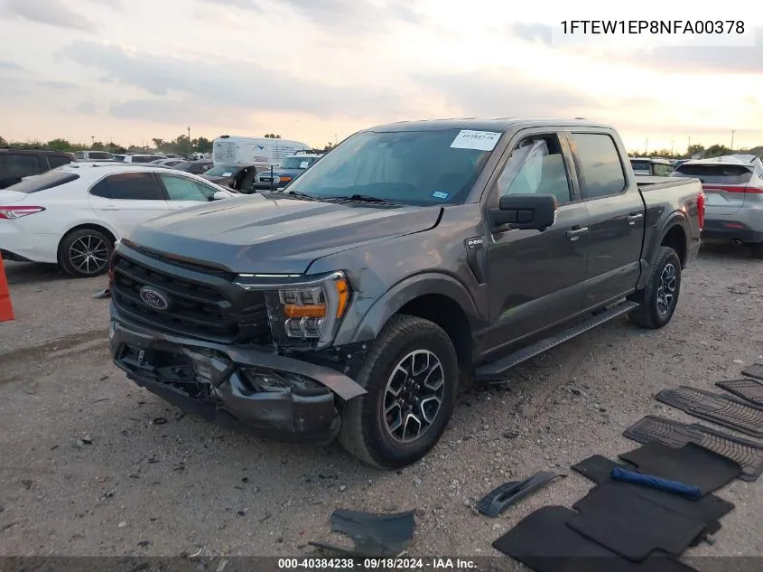 2022 Ford F-150 Xlt VIN: 1FTEW1EP8NFA00378 Lot: 40384238