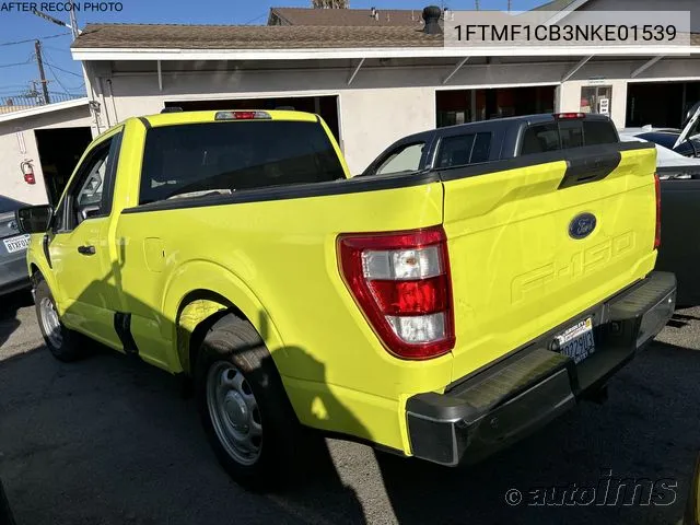 2022 Ford F-150 Xl VIN: 1FTMF1CB3NKE01539 Lot: 40386133