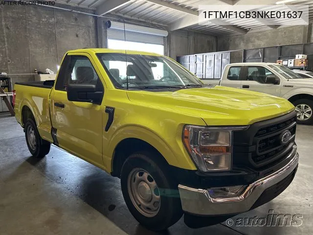 2022 Ford F-150 Xl VIN: 1FTMF1CB3NKE01637 Lot: 40386134