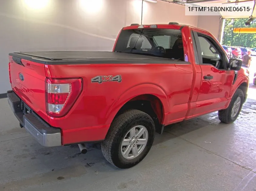 2022 Ford F-150 Xl VIN: 1FTMF1EB0NKE06615 Lot: 40395871