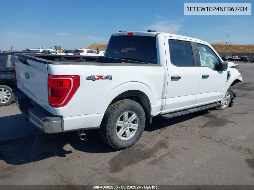 2022 Ford F-150 Xlt VIN: 1FTEW1EP4NFB67434 Lot: 40402830