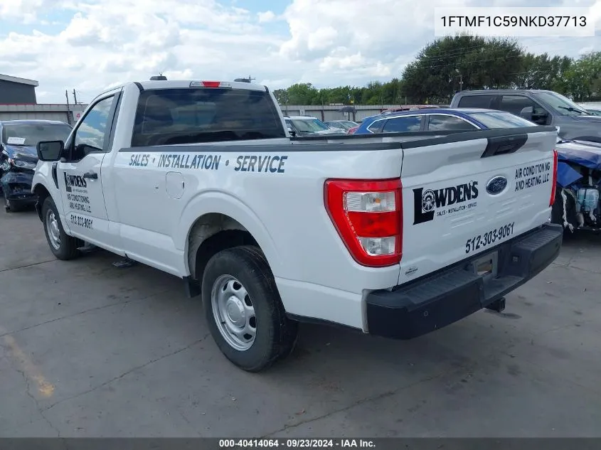 2022 Ford F-150 Xl VIN: 1FTMF1C59NKD37713 Lot: 40414064