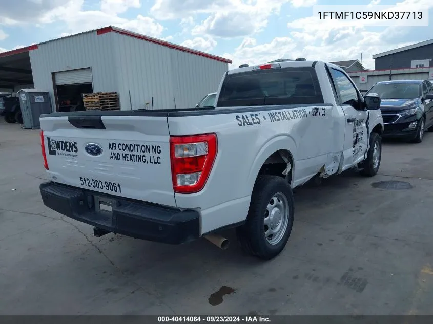 2022 Ford F-150 Xl VIN: 1FTMF1C59NKD37713 Lot: 40414064