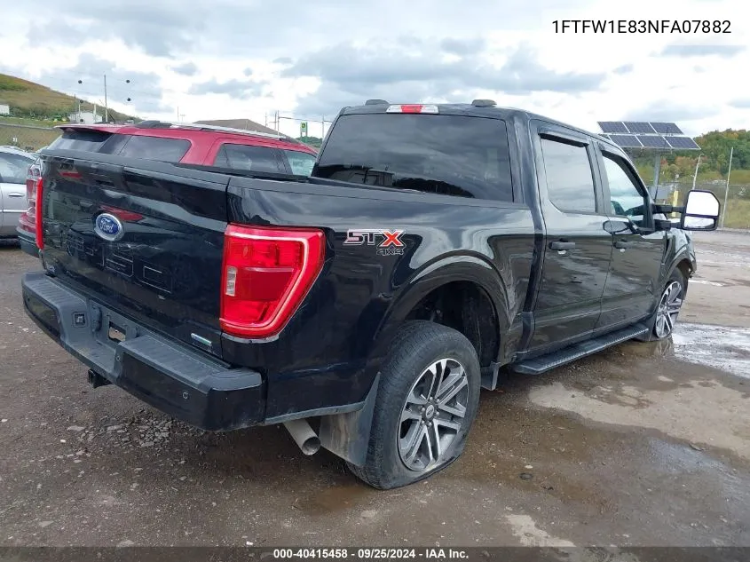 2022 Ford F-150 Xl VIN: 1FTFW1E83NFA07882 Lot: 40415458