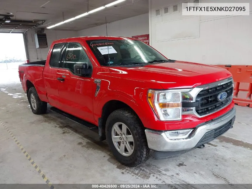 2022 Ford F-150 Xlt VIN: 1FTFX1E5XNKD27095 Lot: 40426500