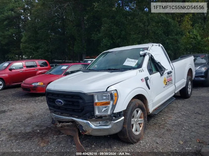 2022 Ford F-150 Xl VIN: 1FTMF1C55NKD54556 Lot: 40429218