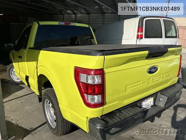 2022 Ford F-150 Xl VIN: 1FTMF1CB3NKE01489 Lot: 40440066