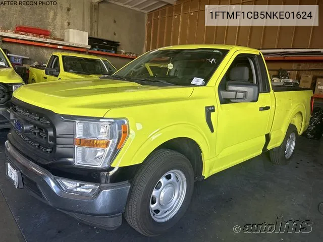 2022 Ford F-150 Xl VIN: 1FTMF1CB5NKE01624 Lot: 40443256