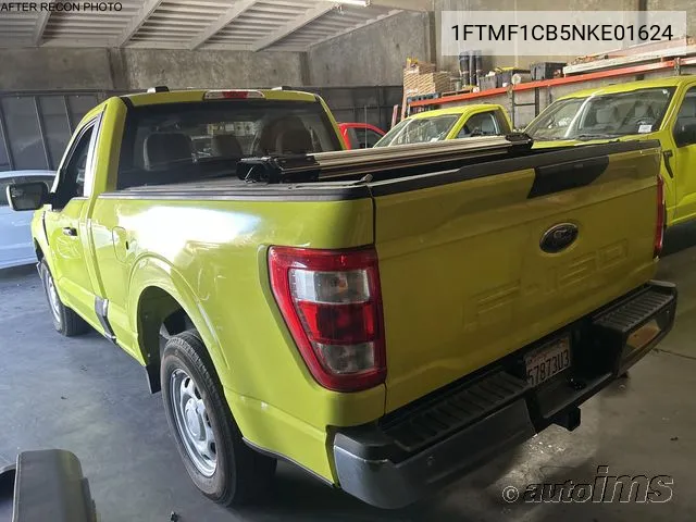 2022 Ford F-150 Xl VIN: 1FTMF1CB5NKE01624 Lot: 40443256