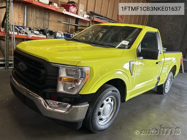 2022 Ford F-150 Xl VIN: 1FTMF1CB3NKE01637 Lot: 40443314