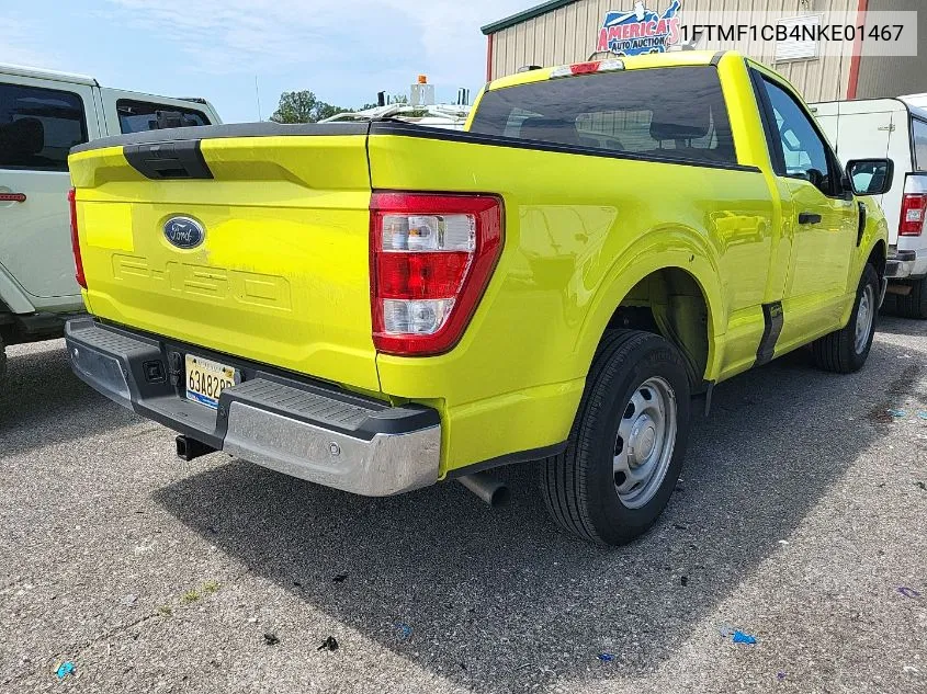 2022 Ford F-150 Xl VIN: 1FTMF1CB4NKE01467 Lot: 40459606