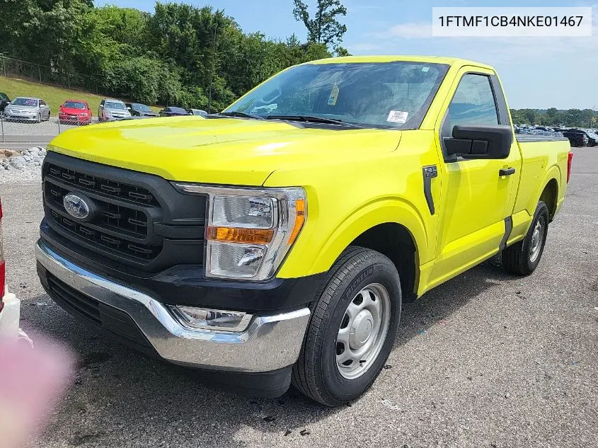 2022 Ford F-150 Xl VIN: 1FTMF1CB4NKE01467 Lot: 40459606