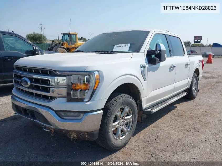 2022 Ford F-150 Lariat VIN: 1FTFW1E84NKD28823 Lot: 40464514