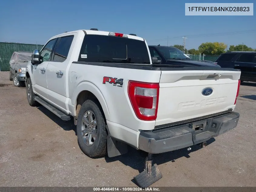 2022 Ford F-150 Lariat VIN: 1FTFW1E84NKD28823 Lot: 40464514