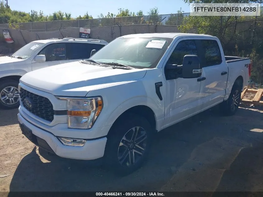 2022 Ford F-150 Xl VIN: 1FTFW1E80NFB14288 Lot: 40466241