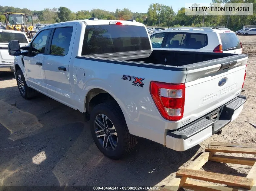 2022 Ford F-150 Xl VIN: 1FTFW1E80NFB14288 Lot: 40466241