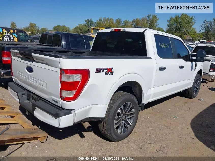 2022 Ford F-150 Xl VIN: 1FTFW1E80NFB14288 Lot: 40466241