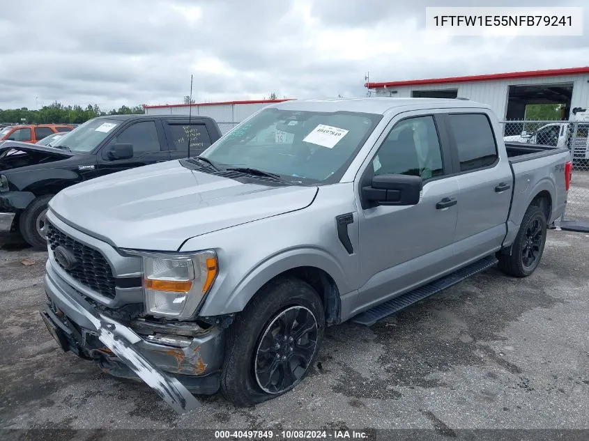 2022 Ford F-150 Xl VIN: 1FTFW1E55NFB79241 Lot: 40497849