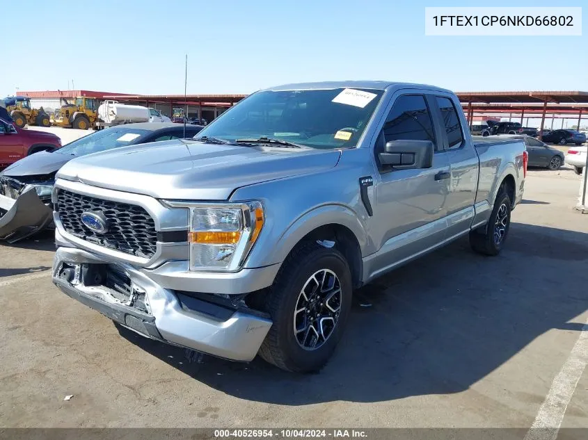 2022 Ford F-150 Xl VIN: 1FTEX1CP6NKD66802 Lot: 40526954