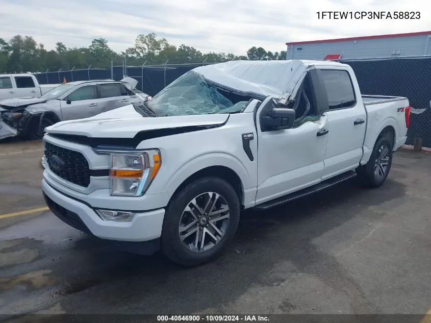 2022 Ford F-150 Xl VIN: 1FTEW1CP3NFA58823 Lot: 40546900