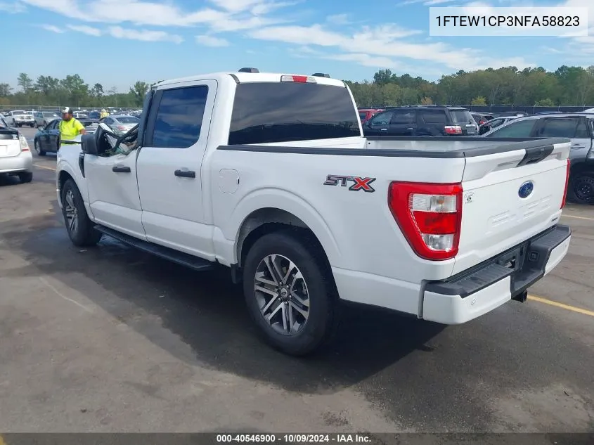 2022 Ford F-150 Xl VIN: 1FTEW1CP3NFA58823 Lot: 40546900