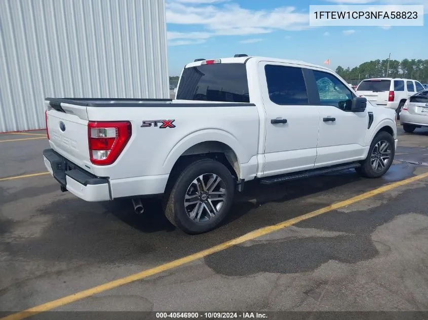 2022 Ford F-150 Xl VIN: 1FTEW1CP3NFA58823 Lot: 40546900