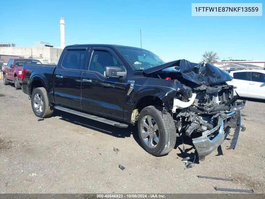 1FTFW1E87NKF13559 2022 Ford F-150 Xlt