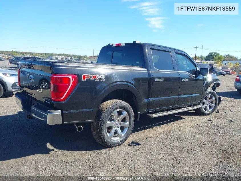 1FTFW1E87NKF13559 2022 Ford F-150 Xlt