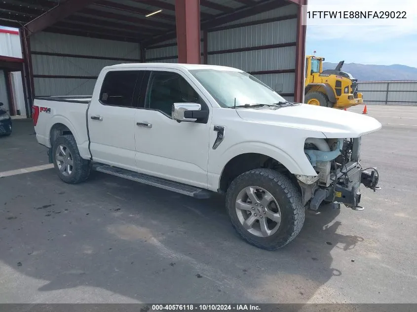 1FTFW1E88NFA29022 2022 Ford F-150 Lariat