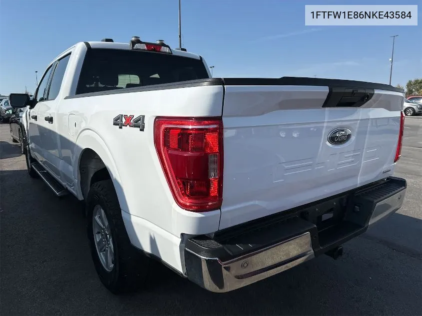 2022 Ford F150 Supercrew VIN: 1FTFW1E86NKE43584 Lot: 40592377