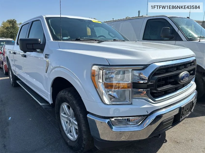 2022 Ford F150 Supercrew VIN: 1FTFW1E86NKE43584 Lot: 40592377