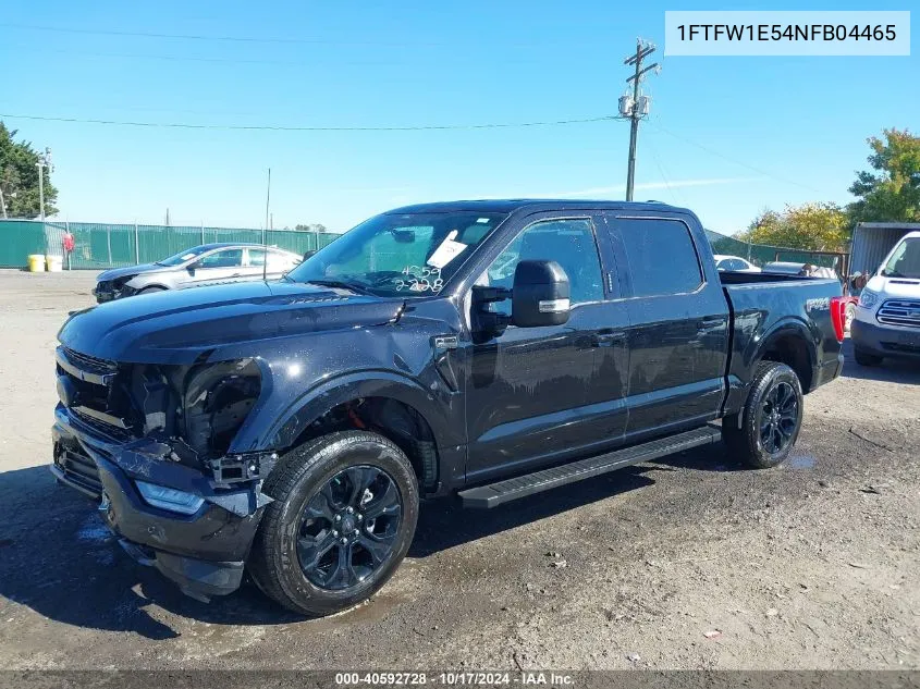 2022 Ford F-150 Xlt VIN: 1FTFW1E54NFB04465 Lot: 40592728