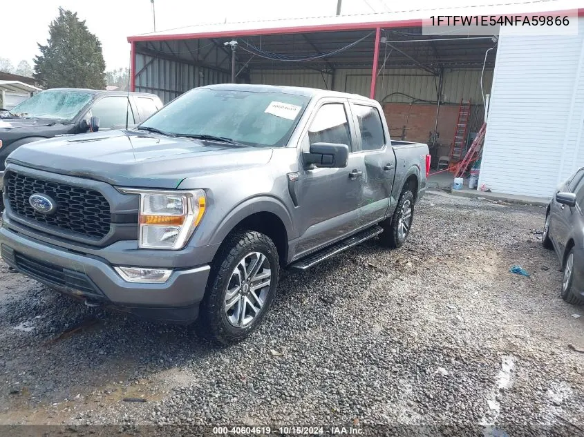 2022 Ford F-150 Xl VIN: 1FTFW1E54NFA59866 Lot: 40604619