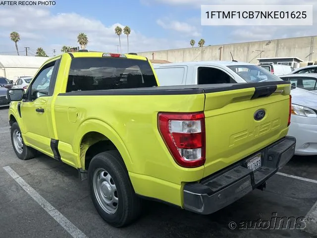 2022 Ford F-150 Xl VIN: 1FTMF1CB7NKE01625 Lot: 40613807