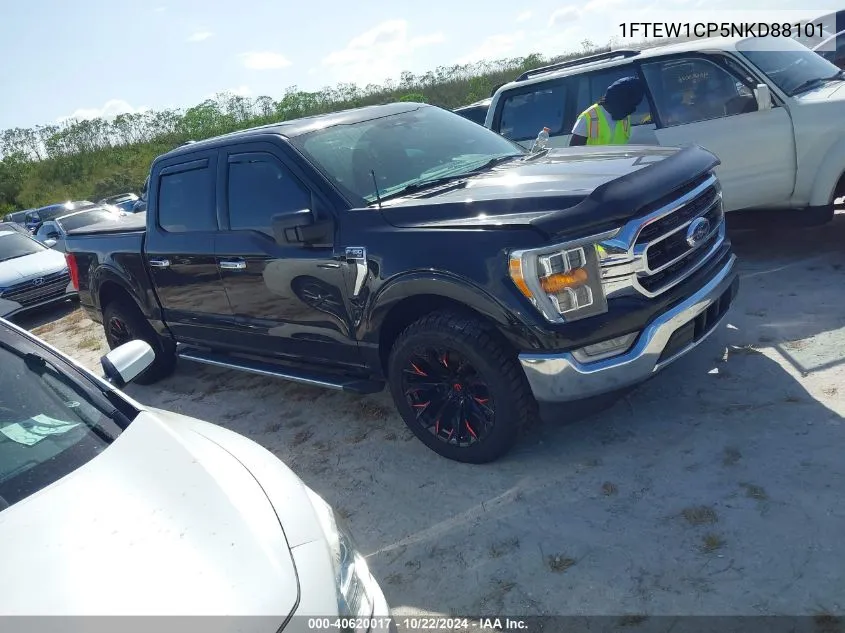 2022 Ford F-150 Xlt VIN: 1FTEW1CP5NKD88101 Lot: 40620017