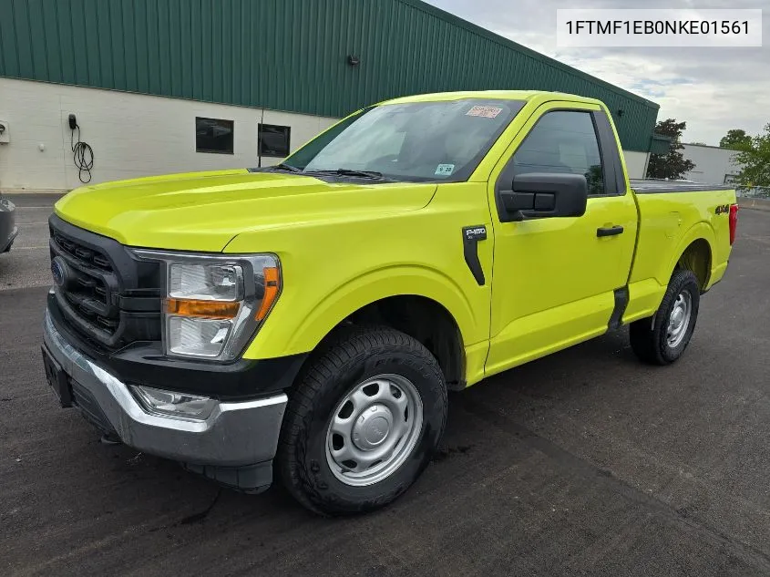 2022 Ford F-150 Xl VIN: 1FTMF1EB0NKE01561 Lot: 40626318