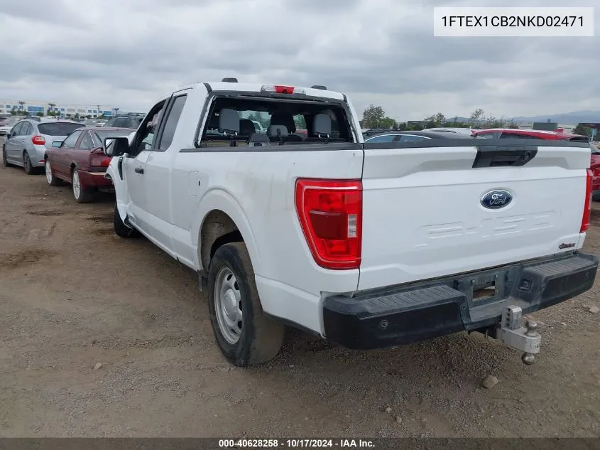 2022 Ford F-150 Xl VIN: 1FTEX1CB2NKD02471 Lot: 40628258