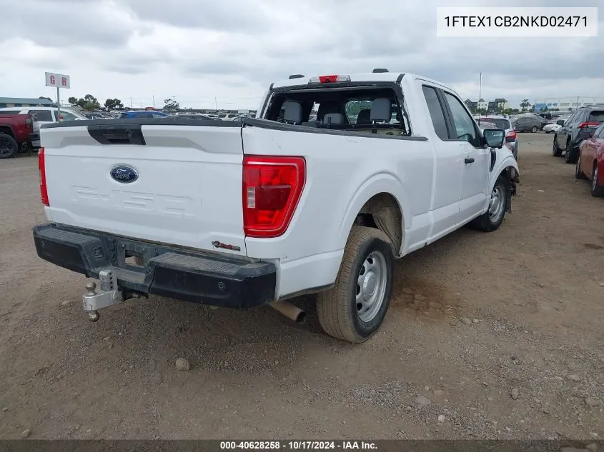 2022 Ford F-150 Xl VIN: 1FTEX1CB2NKD02471 Lot: 40628258