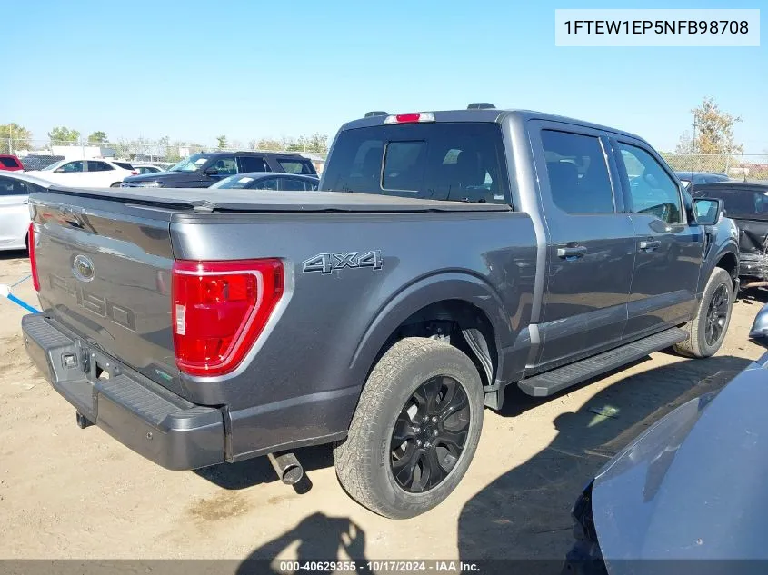 2022 Ford F-150 Xlt VIN: 1FTEW1EP5NFB98708 Lot: 40629355