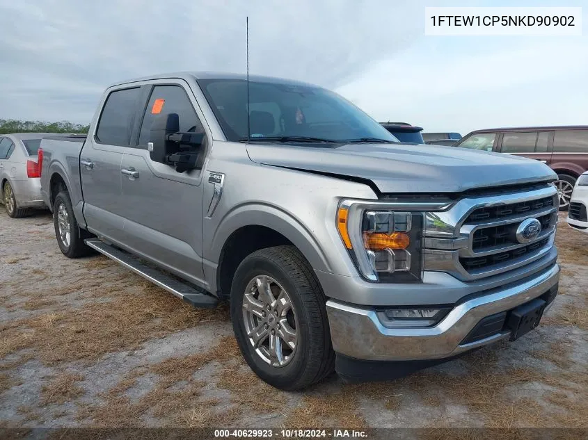 2022 Ford F-150 Xlt VIN: 1FTEW1CP5NKD90902 Lot: 40629923