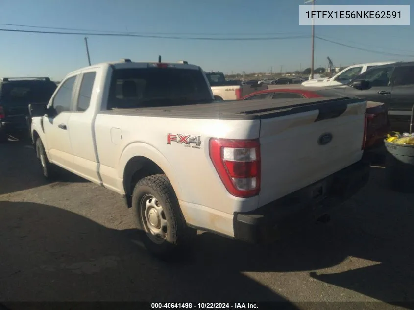 2022 Ford F-150 Xl VIN: 1FTFX1E56NKE62591 Lot: 40641498